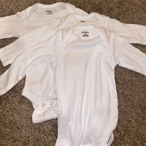 3-6 month long sleeve onesies